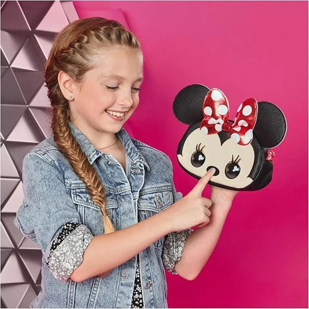 NEW Disney Minnie Mouse Purse Pets Interactive Toy Plush Shoulder Bag Crossbody